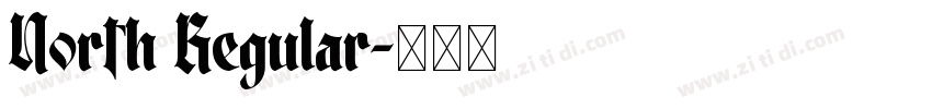 North Regular字体转换